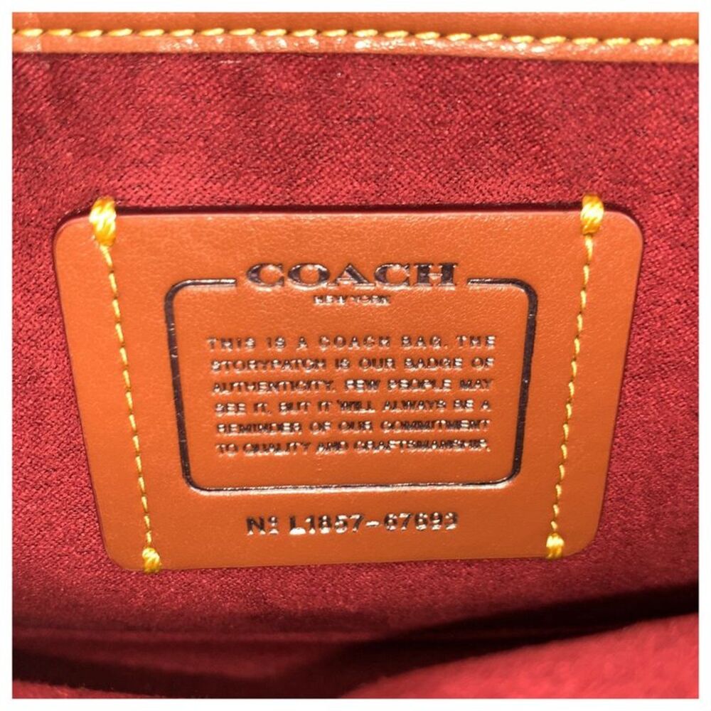Coach Leather Parker Tea Rose Blossom Bag - Picture 5 of 10